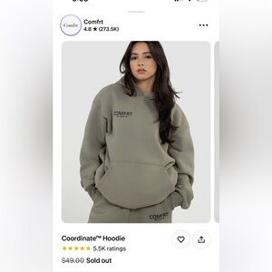 NEW COMFRT Olive Green Hoodie